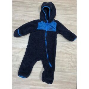 Snozu Baby Boys Girls Fleece Bunting Snowsuit Navy Blue 3 6 Months Hooded